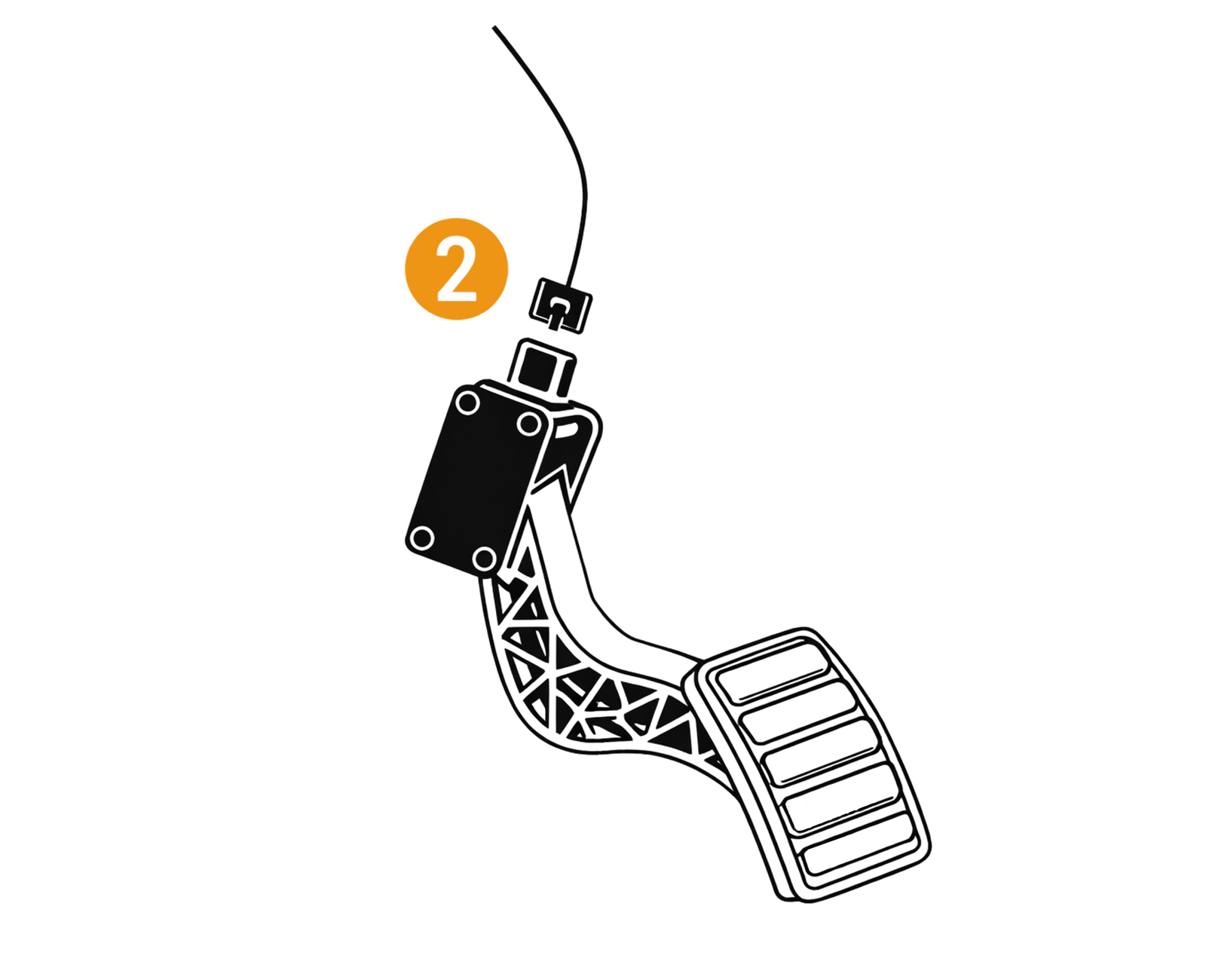 Step 2 – Disconnect the connector