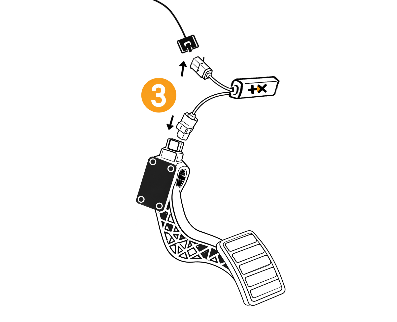 Step 3 – Connect the Tune Pedal connectors